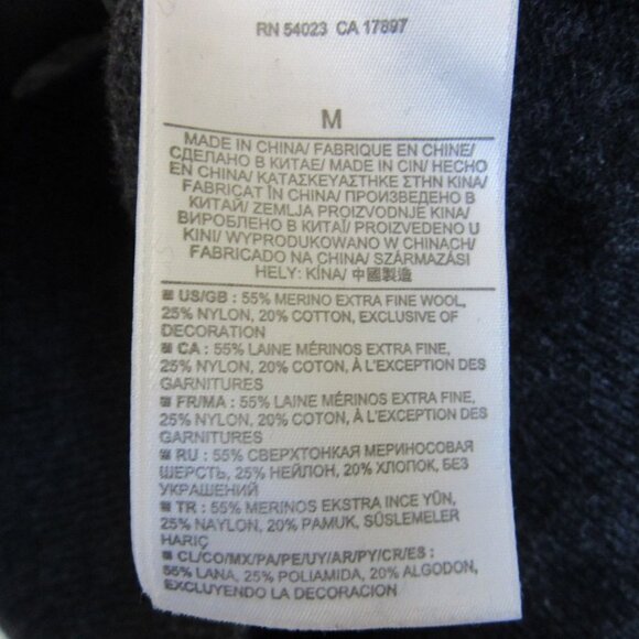 Banana Republic Gray Wool Collared Sweater Men's Medium - Picture 5 of 7